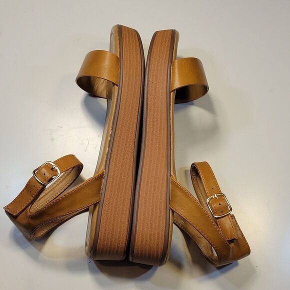 BRAND NEW HERSTYLE CARLI WOMEN"S OPEN TOE ANKLE STRAP PLASFORM LOW WEDGE - Picture 11 of 16